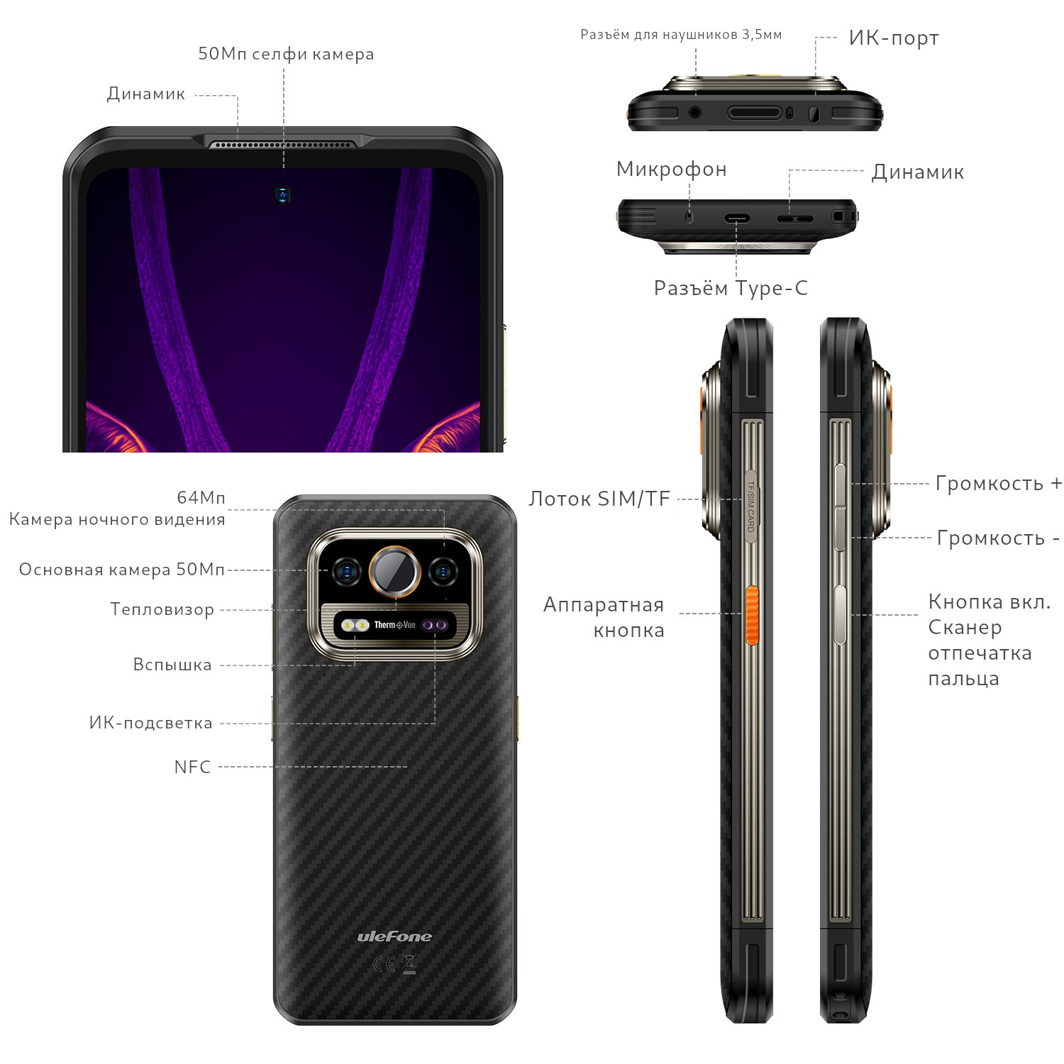 Ulefone Armor 25T Pro купить в Кирове, смартфон Ulefone Armor 25T Pro на  официальном сайте, обзор, цена, характеристики